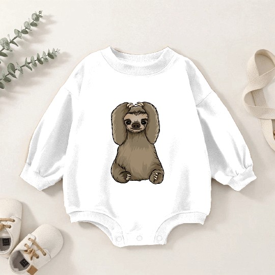 sloth omg what did i do Baby Romper Sweatshirts