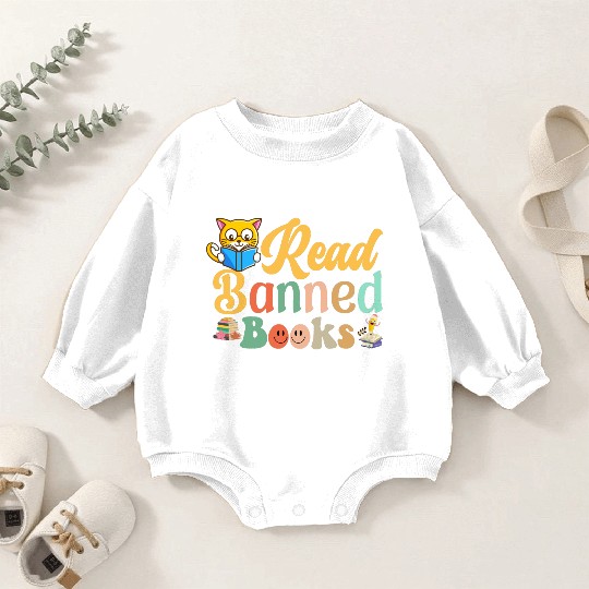 Read banned books Baby Romper Sweatshirts readers gonna read