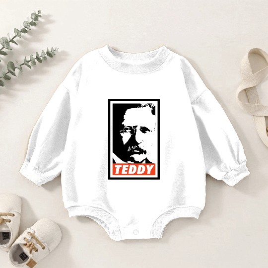 Teddy Roosevelt Baby Romper Sweatshirts