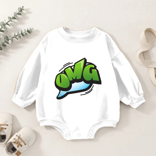 OMG Baby Romper Sweatshirts design