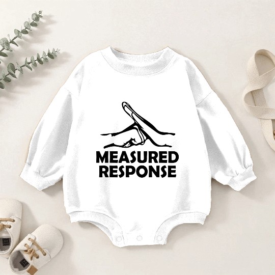 Measured Response dark green Baby Romper Sweatshirts