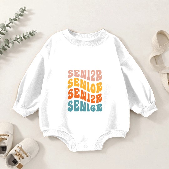Retro Senior 2026 Graduation Class Of 2026 Back Baby Romper Sweatshirts
