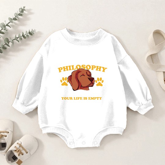 Philosophy Dog Hair Teacher Poetry Science Book Baby Romper Sweatshirts
