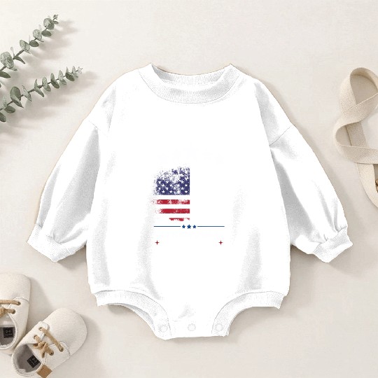 Happy 4th Of July Suck England George Washington Baby Romper Sweatshirts