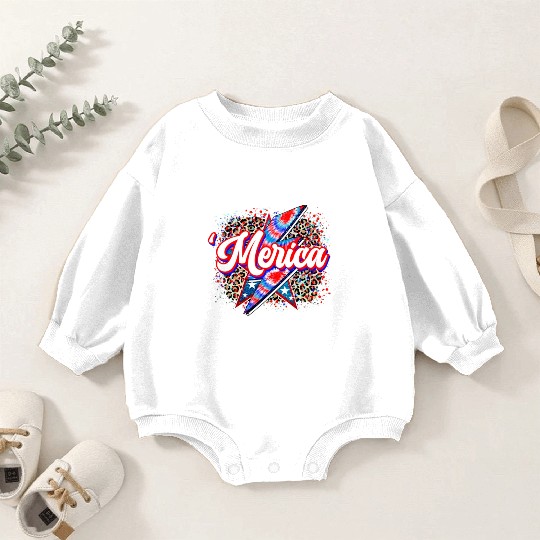 Merica Baby Romper Sweatshirts