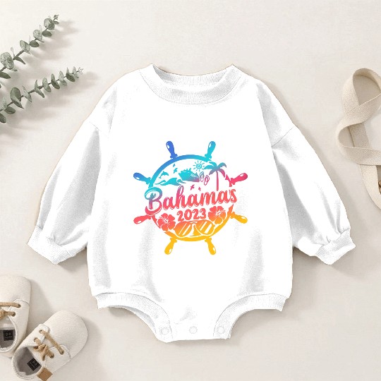 Bahamas Cruise 2023 Family Friends Group Vacation Baby Romper Sweatshirts
