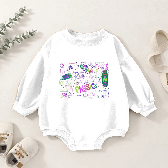 Theoretical Physics Geek Nerd Stem Science Baby Romper Sweatshirts