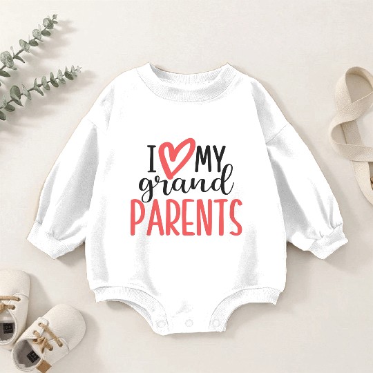I love my grandparents Baby Romper Sweatshirts