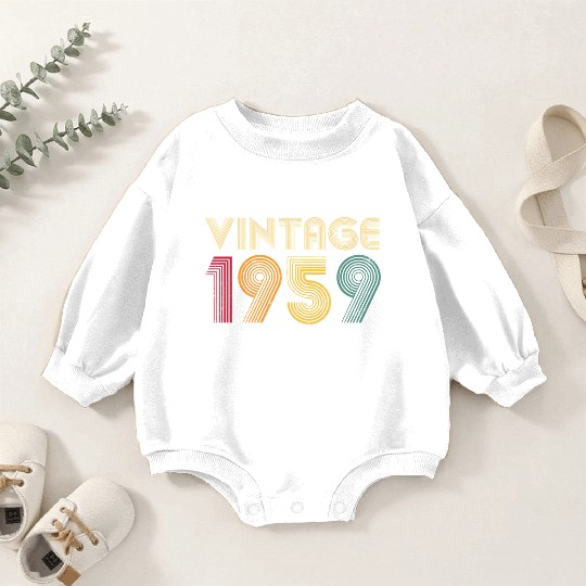 64Th 1959 Mom Dad Baby Romper Sweatshirts