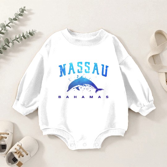 sau Bahamas Beach Snorkel Scuba Diving Dolphin Baby Romper Sweatshirts