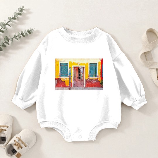 Windows of Venice Italy 1923 Baby Romper Sweatshirts