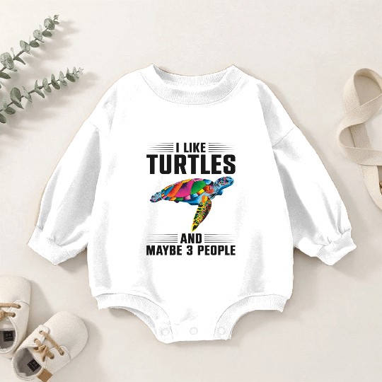 Sea Turtle Tortoise I Like Turtles Baby Romper Sweatshirts