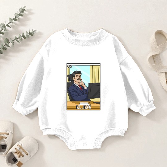 El Jefe The Boss Card Mecan Lottery The Chief Baby Romper Sweatshirts