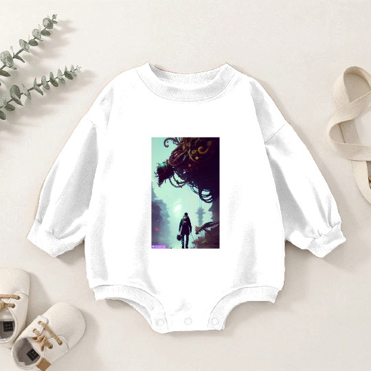 Ai generator using human thoughts Baby Romper Sweatshirts