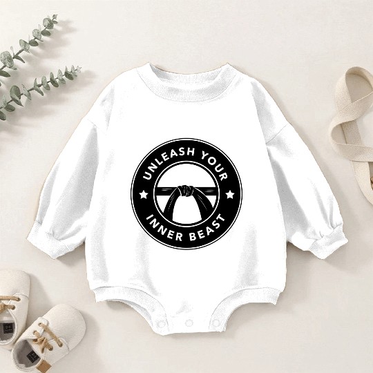 Martial Arts Unleash Your Inner Beast Baby Romper Sweatshirts