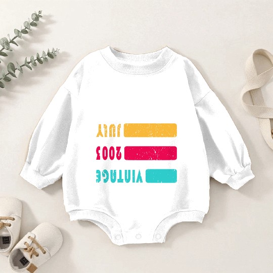 July 2003 Anniversary July 2003 July Baby Romper Sweatshirts