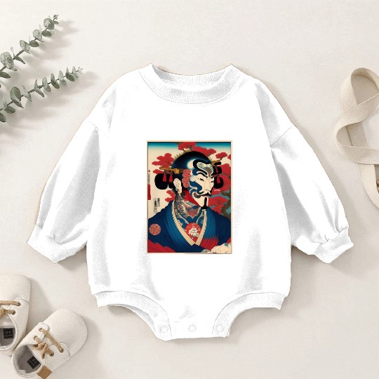 Yakuza Warriors of the Edo Night Baby Romper Sweatshirts