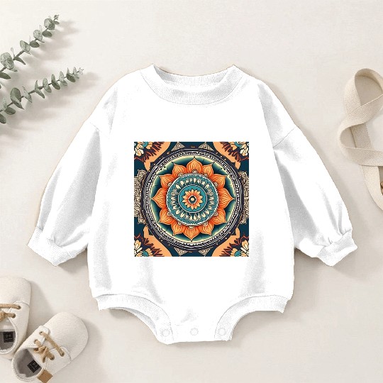Mandala design Baby Romper Sweatshirts