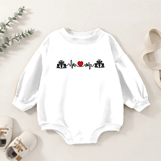 Cardio Race car formula race car Baby Romper Sweatshirts