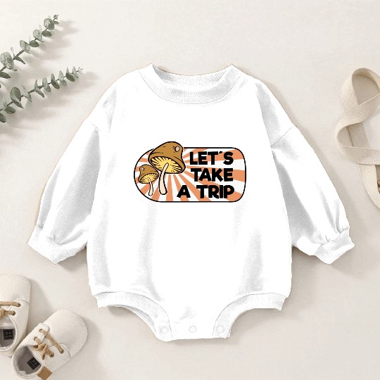 Magic Mushrooms Trip Lsd Hippie Psychedelic Baby Romper Sweatshirts