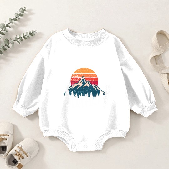 Idaho Id Moains Outdoor Wildness Baby Romper Sweatshirts