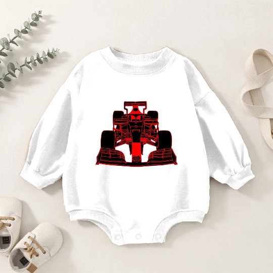 Race car formula racing car red Baby Romper Sweatshirts