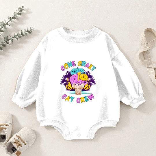 Ice Cream Lover Baby Romper Sweatshirts