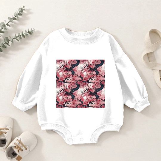 Anime Euphoria: Fantasy Cherry Blossom Dreamscape Baby Romper Sweatshirts