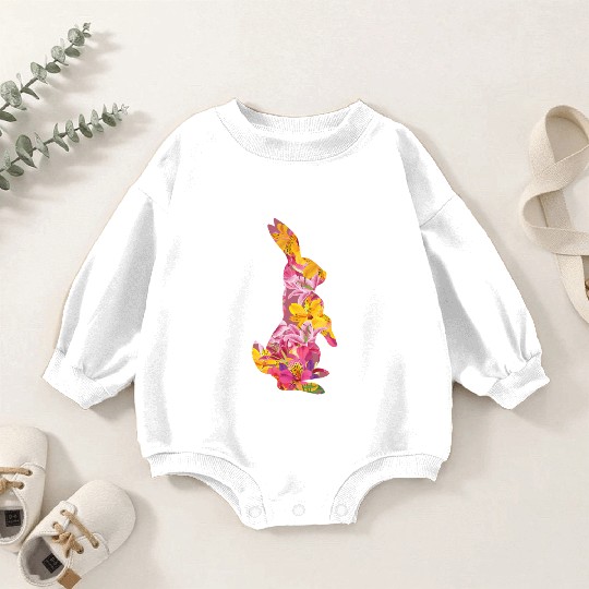 Happy Easter Rabbit Bunny Ears Eggs Hunter Baby Romper Sweatshirts