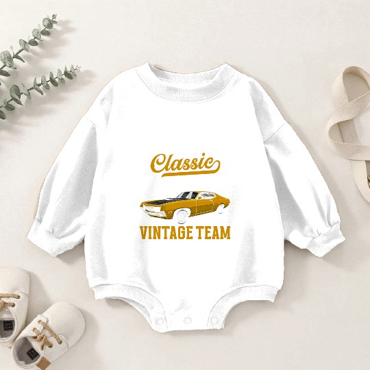 Classic Car Muscle Car Driver Baby Romper Sweatshirts