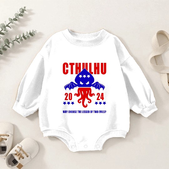 Cthulhu For President Baby Romper Sweatshirts