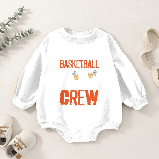 Basketball Halloween Trick Or Treat Spooky Baller Baby Romper Sweatshirts