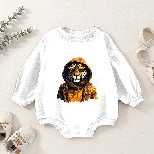 Street Style African Leopard | Leopard Lovers Baby Romper Sweatshirts