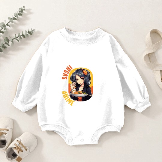 Anime Sushi Lover Nigiri Sashimi Food Manga Otaku Baby Romper Sweatshirts