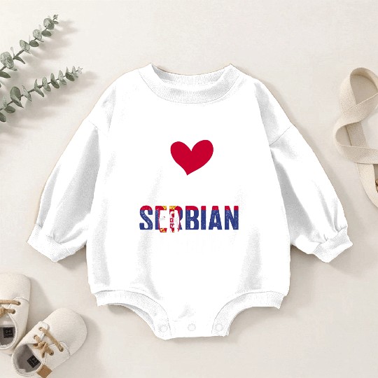 Awesome I Love My Hot Serbian Boyfriend For A Baby Romper Sweatshirts