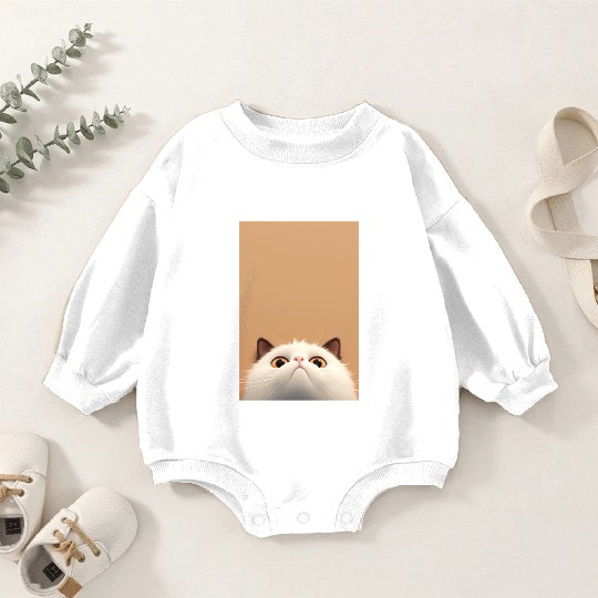 Cranky Whiskers - Adorable Grumpy Cat Baby Romper Sweatshirts