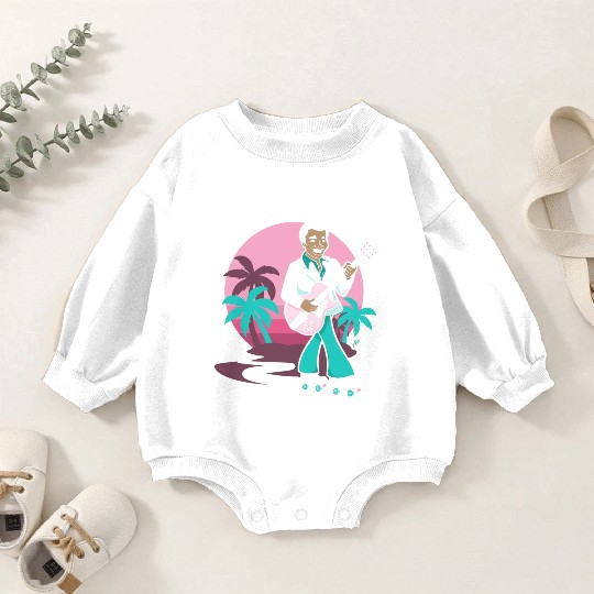 Breezin' on Wheels Retro Cartoon - Malibu Style Baby Romper Sweatshirts