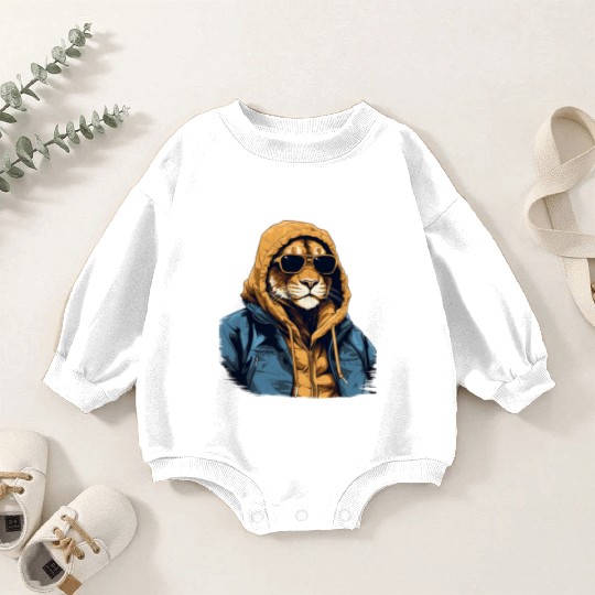 Mountain Lion Street Style | Mountain Lion Lovers Baby Romper Sweatshirts