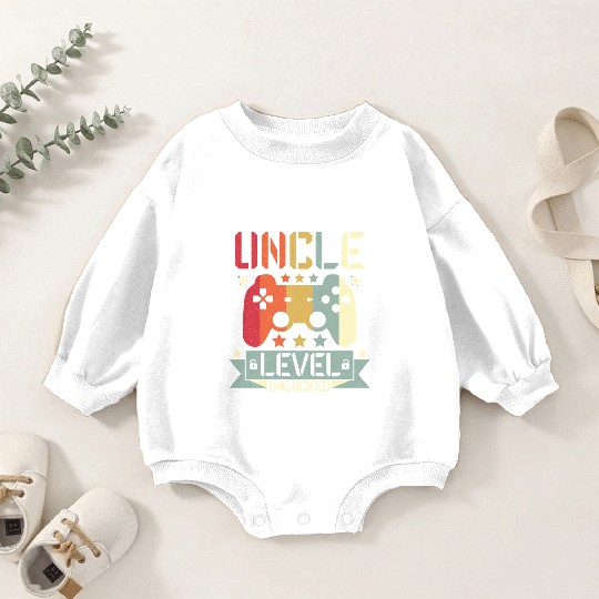 UNCLE LEVEL UNLOCKED Baby Romper Sweatshirts