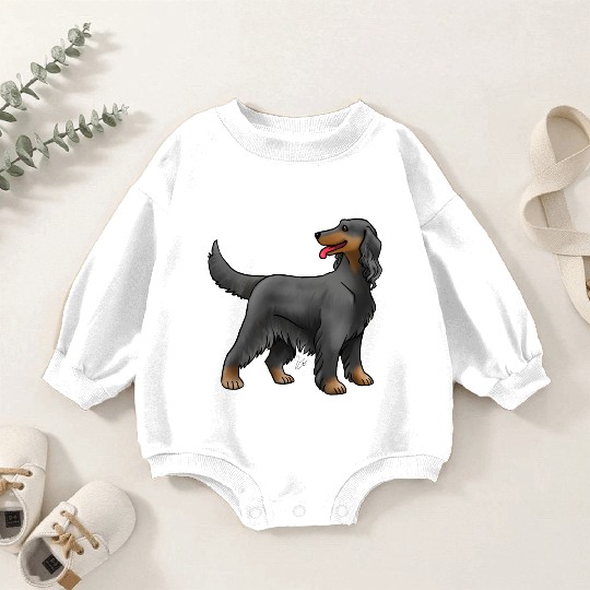 Dog Irish Setter Black And Tan Baby Romper Sweatshirts