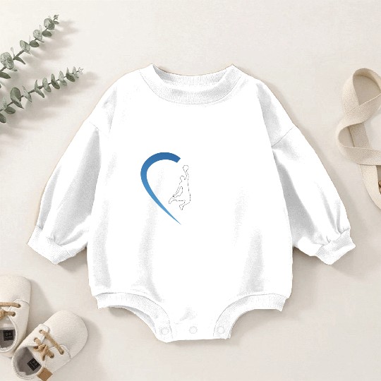 Basketball Heartbeat Baby Romper Sweatshirts