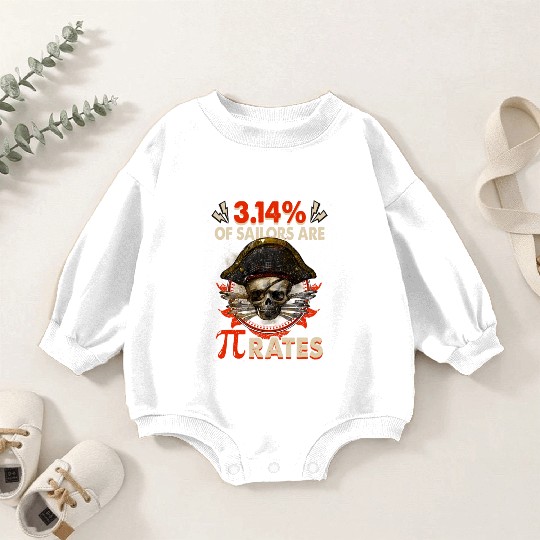 Pi Day Pirate 3 14 Math Geek Teacher Celebrate Baby Romper Sweatshirts