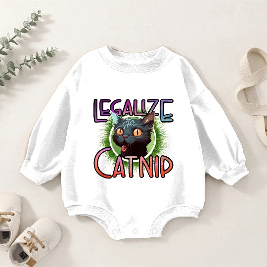 Legalize Catnip Baby Romper Sweatshirts