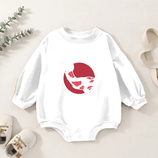 Japanese Koi Fish Koi Fish Keeper Baby Romper Sweatshirts