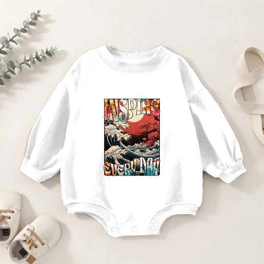Positive Vibes Series 01: Inspire Every Day 1 Baby Romper Sweatshirts