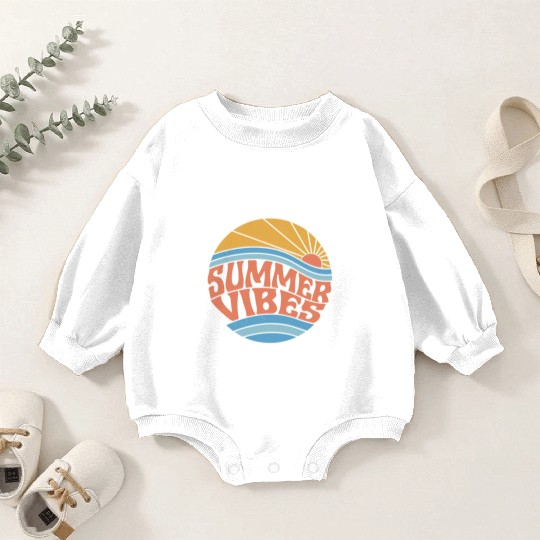 Summer Vibes Baby Romper Sweatshirts