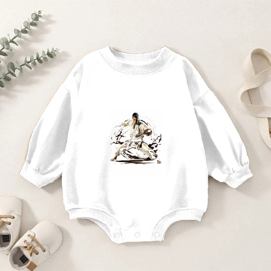 Karate Taekwondo Fighter Martial Arts Baby Romper Sweatshirts