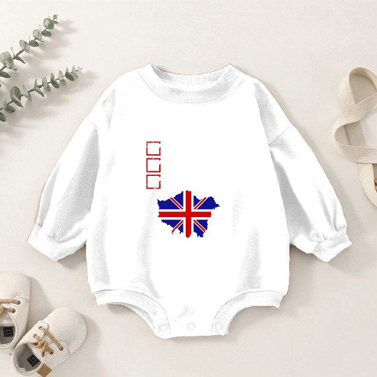 Luggage Passport No Kids London Bound Vacation Baby Romper Sweatshirts
