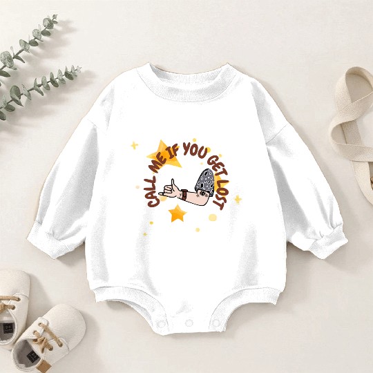 Call Me If You Get Lost Baby Romper Sweatshirts, Hip Hop, Rap, Golf