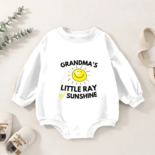 Grandma's Little Ray Of Sunshine Cute Baby Baby Romper Sweatshirts